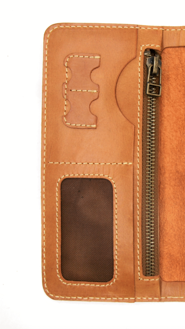 Waxy Cow Leather Long Wallet WLLW_T_1